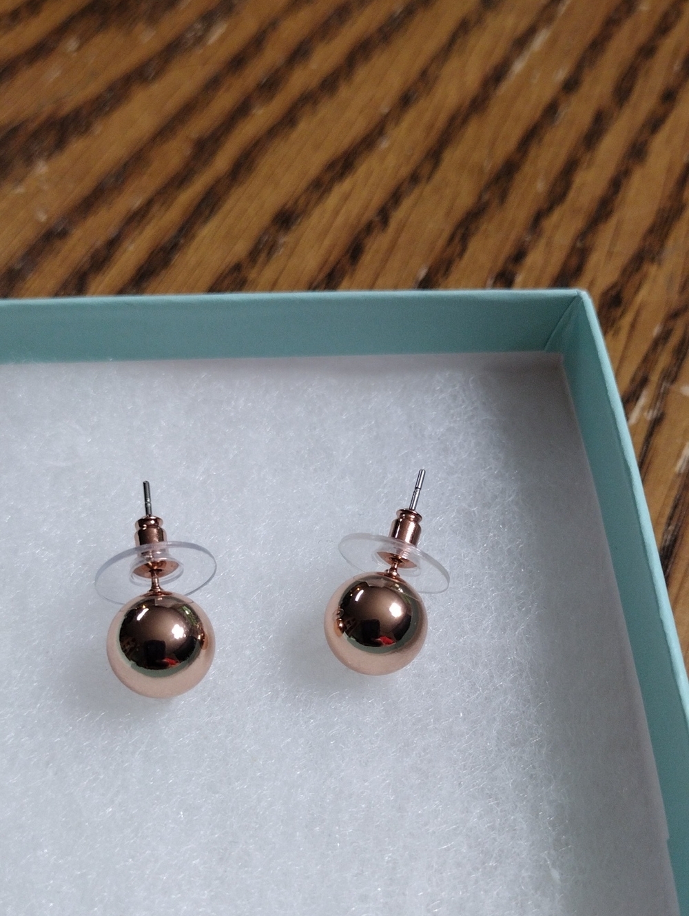 Park Lane Rose Gold Ball Stud Earrings
